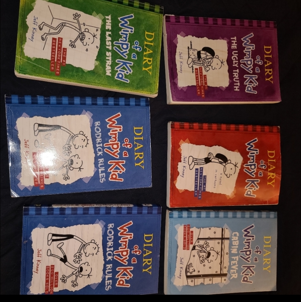 6 diary of a wimpy kid books